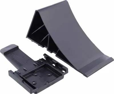 Produktbild von Unterlegkeil Bremskeil Schwarz mit Klipp-Halter