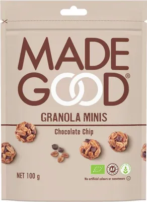 GRANOLA KULKI Z CZEKOLADĄ BEZGLUTENOWE BIO 100 g - MADEGOOD