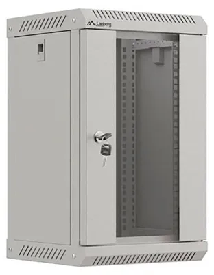 Obrázok produktu pre Lanberg WF11-3309-10S, Nástenný regál, 9U, 30 kg, Zámok, Koľajnice racku, Vylepšená správa káblov