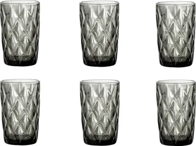 Produktbild von 6er Set Trinkglas ASANA grau 300ml Bloomingville WA