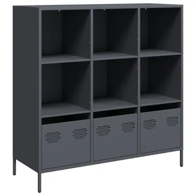 Produktbild von Highboard Anthrazit 101,5x39x103,5 cm Stahl