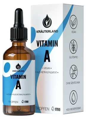 Produktbild von Kräuterland Vitamin A Tropfen 50ml
