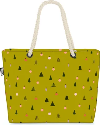 Produktbild von VOID Wald Kugeln Winter Strandtasche Shopper 58x38x16cm 23L XXL Einkaufstasche Tasche Reisetasche Beach Bag