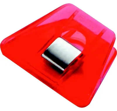 Produktbild von Briefklemmer Signal 2 70x50mm kristallrot