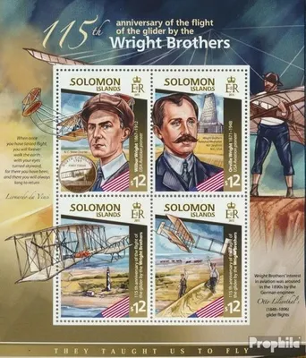 Produktbild von Briefmarken Salomoninseln 2015 Mi 3022-3025 Kleinbogen (kompl. Ausg.) postfrisch Wright-Brüder