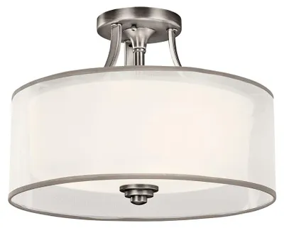 Zdjęcie produktu dla Lampa sufitowa Lacey antyczna srebrna 4xE27x60W metal wym:34x51x51cm IP20 Kichler