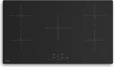 Produktbild von Klarstein PowerGlide Induktionskochfeld - 90cm, 5 Zonen, 9800W Boost, Touch-Schieberegler, Timer, Kindersicherung, Restwärmeanzeige, Mattglas, Einbau Kochfeld Induktion