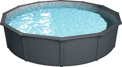 Produktbild von Steinbach Stahlwand Swimming Pool Set "Nuovo de Luxe" anthrazit / silbergrau Ø 360 x 120 cm ohne Zubehörset