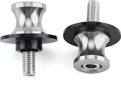 Obrázek produktu pro Motocyklové CNC zadní stojany, posuvné kladky, stojany, bobiny (8 mm, stříbrné)