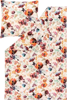Produktbild von Estella LOESCHEN Atelier Mako-Interlock-Jersey Bettwäsche-Garnitur SANNA Farbe multicolor Größe 135x200 + 80x80 cm
