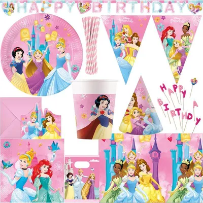 Produktbild von Princess Deko XXL Partyset Kindergeburtstag Prinzessin