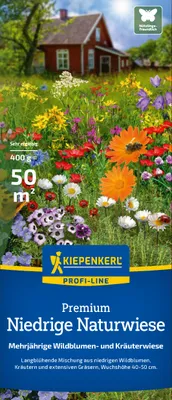 Produktbild von Kiepenkerl Profi-Line Saatgut Niedrige Naturwiese 400 g für ca. 50 m²