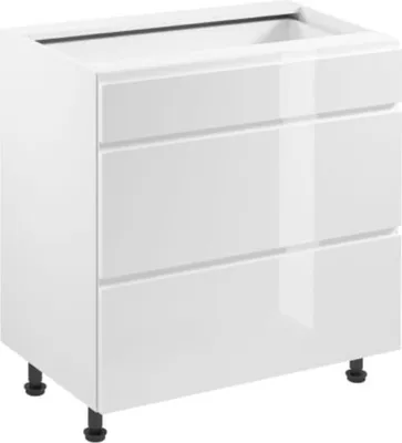 Produktbild von Schubladenschrank Unterschrank Schubladenkommode Küchenschrank Hochglanz