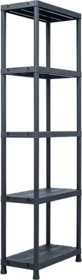 Obrázok produktu pre vidaXL Skladovacie regály 2 ks čierne 125 kg 60 x 30 x 180 cm plast