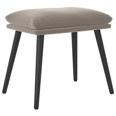 Obrázok produktu pre vidaXL Podnožka na nohy Light Grey 45x29,5x35 cm Velvet
