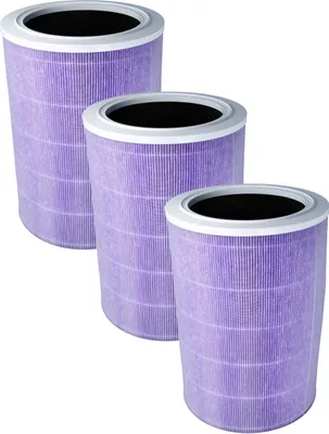 Produktbild von vhbw 3x HEPA Filter kompatibel mit Xiaomi Mi Air Purifier 3C Luftreiniger - Ersatz-Filter mit integriertem Aktivkohle-Filter, antibakteriell