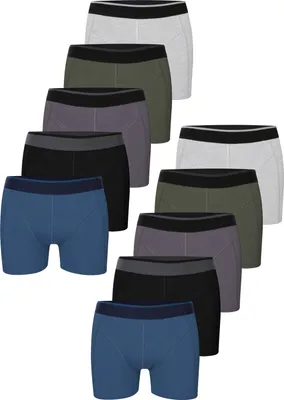 Produktbild von 10er Set Boxershorts - Basics - Mehrfarbig - S