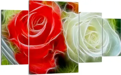 Produktbild von Bild auf Leinwand - Leinwandbild - Blumen Blumenstrauß Rose - 160x90cm - Wand Bild - Wanddeko - Leinwanddruck - Bilder - Kunstdruck - Wanddekoration - Leinwand bilder - Wandkunst - DL160x90-0336