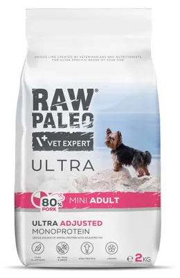 Produktbild von Rohes Paleo Ultra Schweinefleisch Mini Adult 2 kg