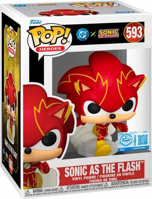Produktbild von Funko Pop! Justice League x Sonic the Hedgehog - Sonic as The Flash  #593 Special Edition Exclusive