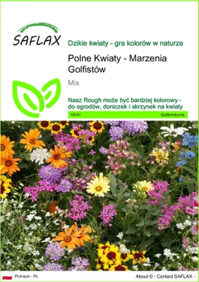 Zdjęcie produktu dla SAFLAX - Polne Kwiaty - Marzenia Golfistów - 1000 Nasiona - Mix