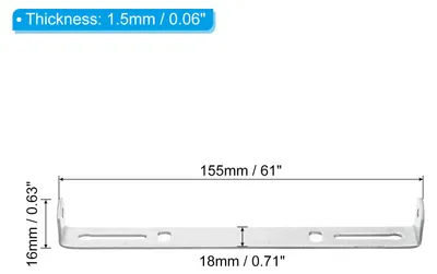 Produktbild von 155mm Lampenhalterung Decke Kit 2 Set Deckenhalterung Lampe Stahl Querleiste fš¹r Haus Bš¹ro H?ngeleuchte Wand mit Schraube Unterlegscheibe Muttern Kit