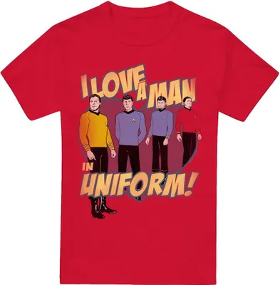 Produktbild von Star Trek - "Man in Uniform" T-Shirt für Herren TV5870 (L) (Rot)