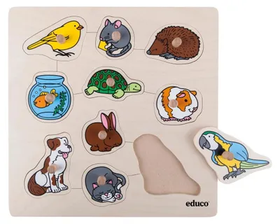 Image de Educo Animaux domestiques ? 10 pièces de puzzle