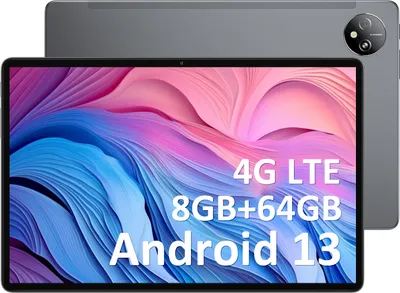 Zdjęcie produktu dla Blackview 10-calowy tablet Tab80 z systemem Android, 8GB+64GB/2 TB z możliwością rozszerzenia, 4G dual SIM i 5G WIFI, aparat 13 MP, 7680 mAh bateria