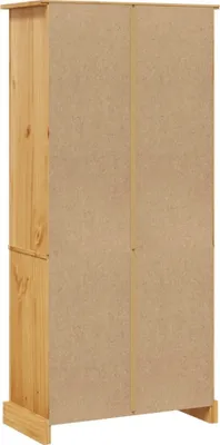 Image de vidaXL Bibliothèque 5 compartiments style mexicain en bois de pin 80x40x170 cm