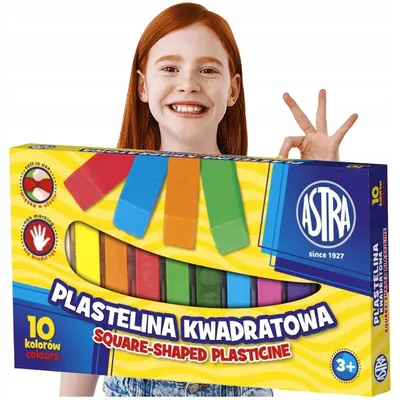 Produktbild von ASTRA Knetmasse Quadratisch 10 Farben Kreativset