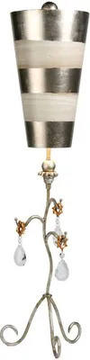 Produktbild von Elstead Tivoli Tischleuchte E27 Silber und Creme Patina
