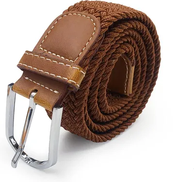 Zdjęcie produktu dla Pasek - Brązowy pasek - Elastyczny pasek - Brązowy - Rozciągliwy pasek - Pasek - Elastyczny pasek - Brązowy pasek - 105 cm / 120 cm