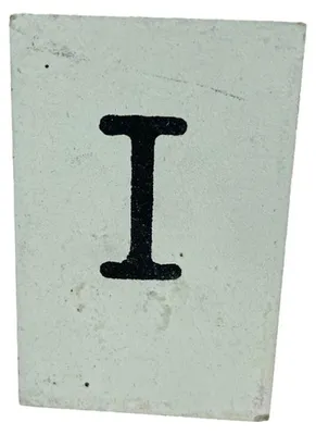 Produktbild von BaumwolleCounts Buchstabe I - Weiß