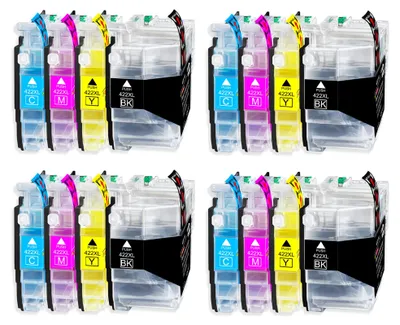 Produktbild von 16er Pack Druckerpatronen 422 422XL kompatibel mit MFC-J6940 J6940DW