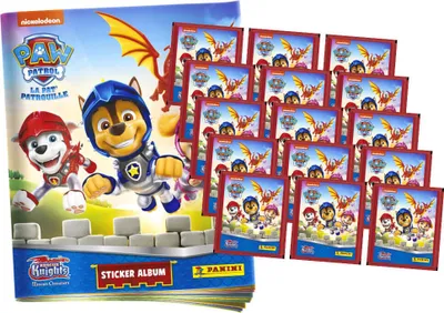Produktbild von Panini Paw Patrol Sticker - Rescue Knights (2023) - 1 Album + 15 Tüten Sammelsticker