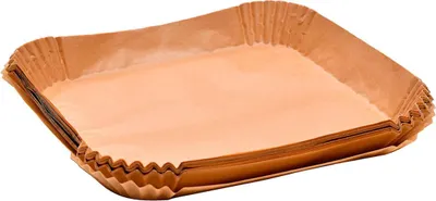 Produktbild von Quadratischer Papier-Tablett für Heißluftfritteuse Foodies MP, 26 x 26 cm, 50 Stück