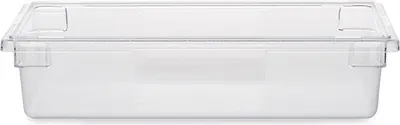 Produktbild von Rubbermaid transparenter Lebensmittelbehälter | 32,2 Liter, HxBxT 15,2x45,7x66cm | Polycarbonat | Transparent