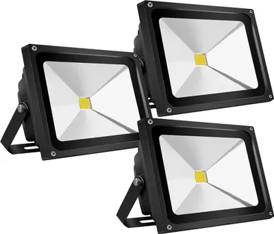 Produktbild von Greenmigo 3X  50W LED Lampe Fluter Scheinwerfer IP65 Kaltweiss Schwarz Aluminium Flutlicht Wasserdicht Strahler