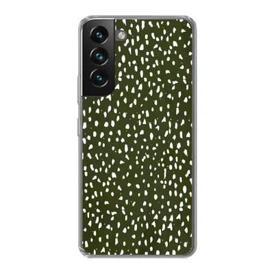 Produktbild von MuchoWow® Handyhülle Schutzhülle Hülle für Samsung Galaxy S22 Plus Polka dots - Weiß - Schwarz Silikon Softcase Handy Hülle - Schutzabdeckung