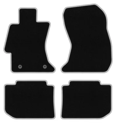 Immagine prodotto di Tappetini in moquette per Subaru Impreza IV 2011-2016 (hatchback/berlina) – set 4 pezzi, nero/argento, su misura – Wielganizator CARLUX
