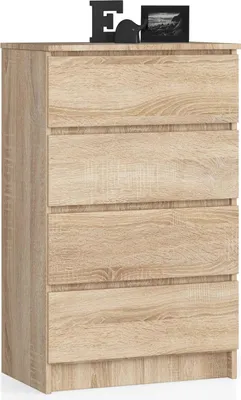 Obrázok produktu pre raumhirsch Vysoká komoda s 4 zásuvkami, šírka 60 cm. Komoda, skrinka, konferenčný stolík, výška 99 cm, šírka 40 cm