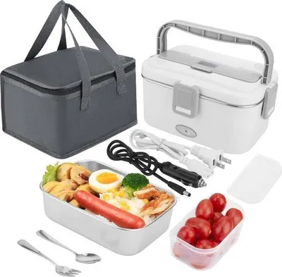 Productafbeelding van Famanu Elektrische Lunchbox 1,8L - 3-in-1 met 60W, geschikt voor 220V en 12V