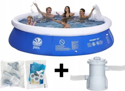 Immagine prodotto di Estensione della piscina da giardino con pompa 360x76 cm