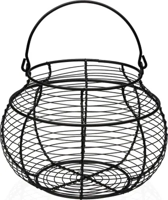 Produktbild von Eierbehälter Versa Schwarz Metall Stahl 23 X 17,5 X 23 CM