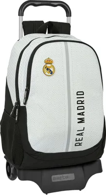 Produktbild von Schulrucksack mit Rädern Real Madrid C.F. 24/25 Weiß Grau 32 x 44 x 16 cm