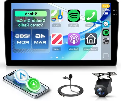 Obrázek produktu pro Autorádio – Multimediální přehrávač – Autorádio s Androidem – 2DIN navigace – 9palcový dotykový displej