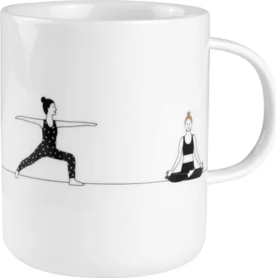 Produktbild von Räder Hobby Geschenktasse Yoga D.8cm, H.10cm