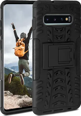 Produktbild von Tank-Case für Samsung Galaxy S10+, Farbe:Obsidian