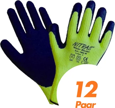 Produktbild von NITRAS 1603W Winter Blocker Winterhandschuhe Arbeitshandschuhe VPE 12 Paar Größe:9